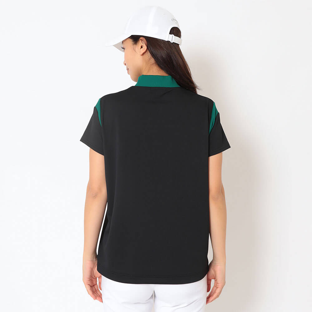 キャロウェイ Callaway　レディース ワッフル 半袖 モックネック シャツ C26134202　2026年モデル 画像3(ALT)