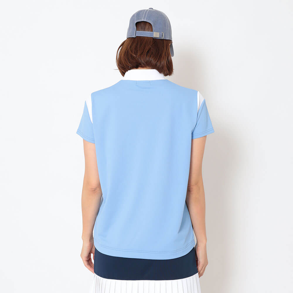 キャロウェイ Callaway　レディース ワッフル 半袖 モックネック シャツ C26134202　2026年モデル 画像9(ALT)