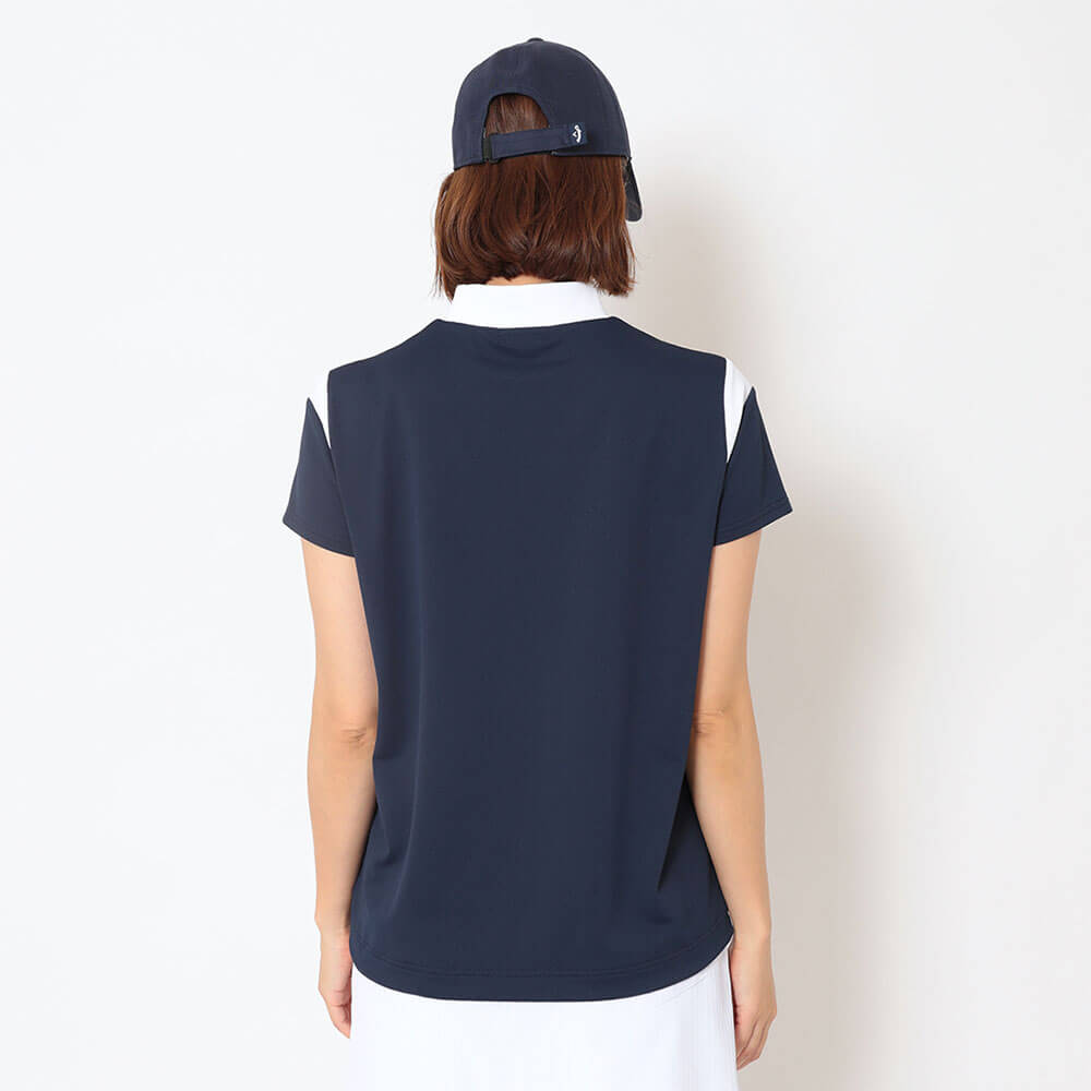 キャロウェイ Callaway　レディース ワッフル 半袖 モックネック シャツ C26134202　2026年モデル 画像14(ALT)