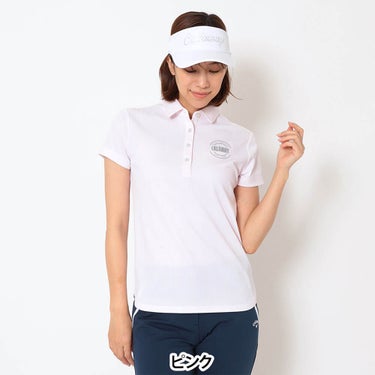キャロウェイ Callaway　レディース ストライプ ジャカード 半袖 ポロシャツ C26134203　2026年モデル 画像5(ALT)