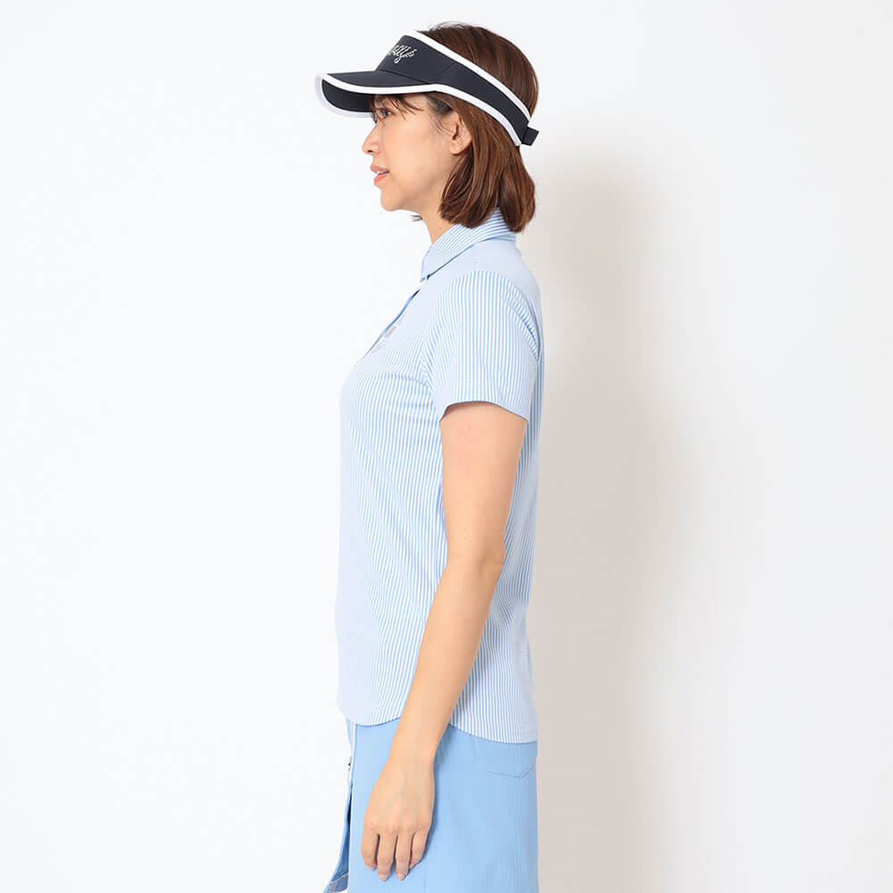 キャロウェイ Callaway　レディース ストライプ ジャカード 半袖 ポロシャツ C26134203　2026年モデル 画像12(ALT)