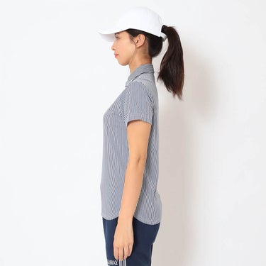 キャロウェイ Callaway　レディース ストライプ ジャカード 半袖 ポロシャツ C26134203　2026年モデル 画像15(ALT)