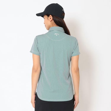 キャロウェイ Callaway　レディース ストライプ ジャカード 半袖 ポロシャツ C26134203　2026年モデル 画像17(ALT)