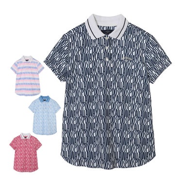 キャロウェイ Callaway　レディース レタードプリント 鹿の子 半袖 ポロシャツ C26134204　2026年モデル