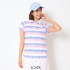 キャロウェイ Callaway　レディース レタードプリント 鹿の子 半袖 ポロシャツ C26134204　2026年モデル 画像2(ALT)