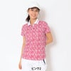 キャロウェイ Callaway　レディース レタードプリント 鹿の子 半袖 ポロシャツ C26134204　2026年モデル 画像5(ALT)