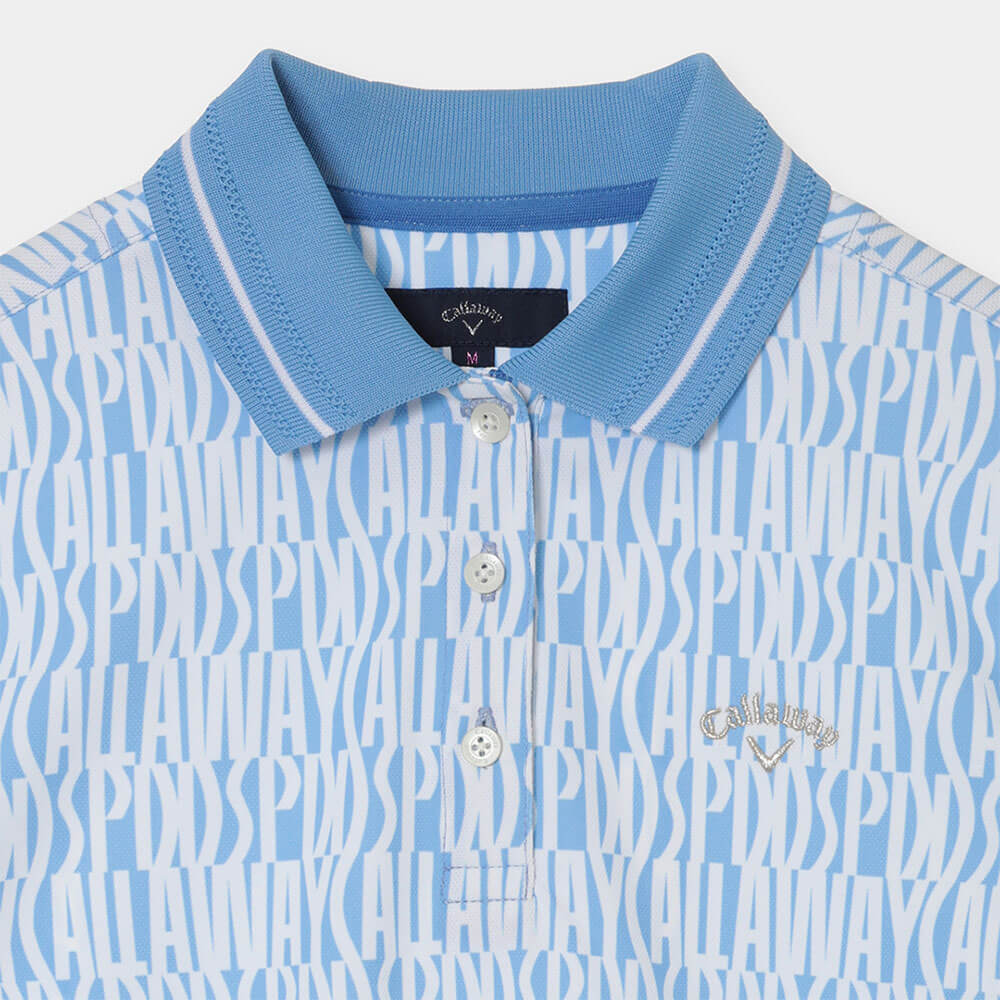 キャロウェイ Callaway　レディース レタードプリント 鹿の子 半袖 ポロシャツ C26134204　2026年モデル 画像11(ALT)