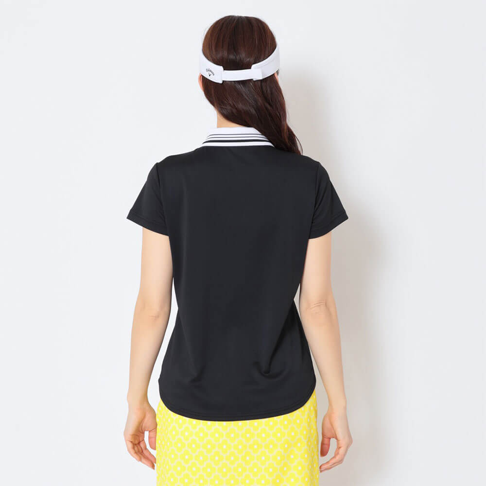 キャロウェイ Callaway　レディース 裏クール 半袖 ハーフジップ シャツ C26134205　2026年モデル 画像3(ALT)