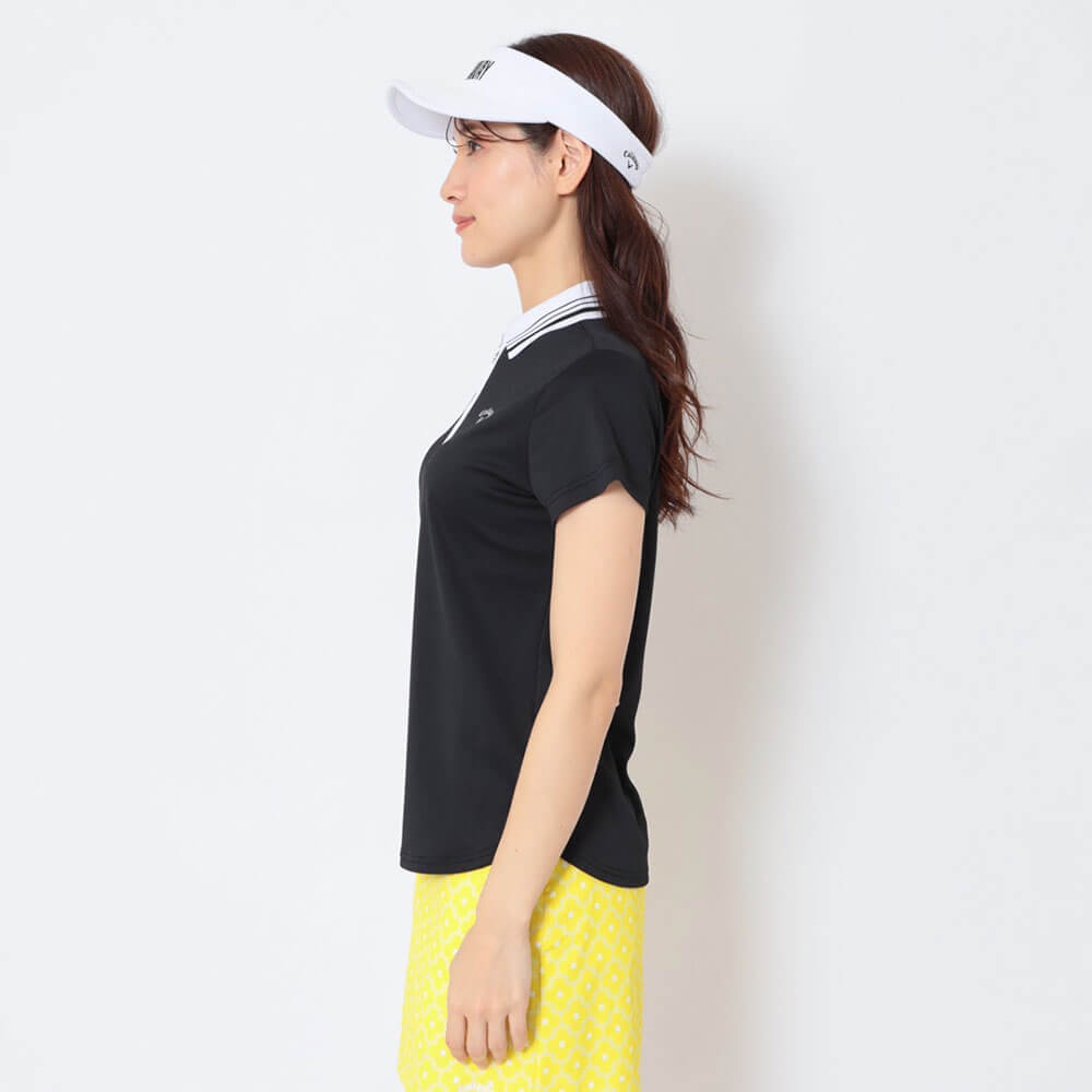 キャロウェイ Callaway　レディース 裏クール 半袖 ハーフジップ シャツ C26134205　2026年モデル 画像4(ALT)