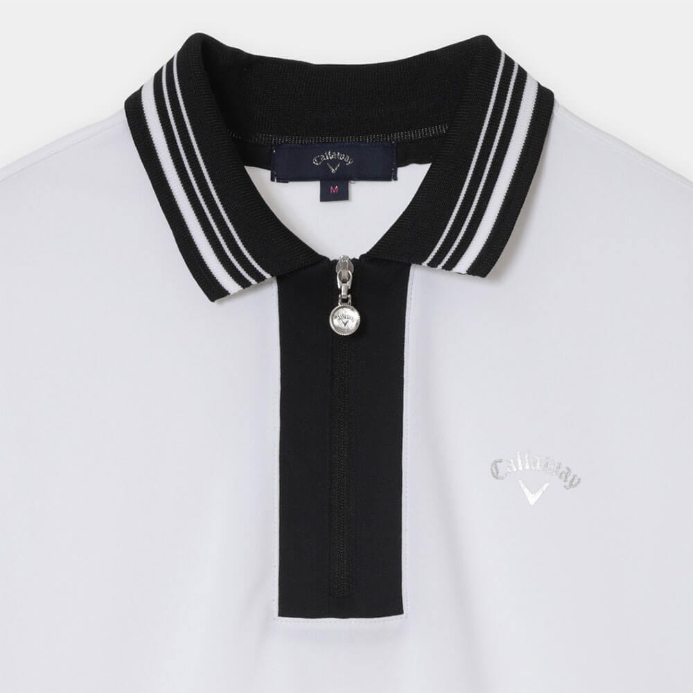 キャロウェイ Callaway　レディース 裏クール 半袖 ハーフジップ シャツ C26134205　2026年モデル 画像8(ALT)