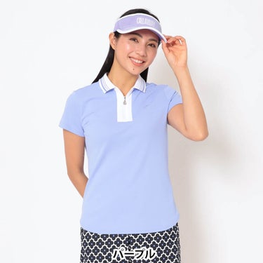 キャロウェイ Callaway　レディース 裏クール 半袖 ハーフジップ シャツ C26134205　2026年モデル 画像13(ALT)