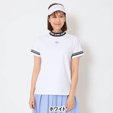 キャロウェイ Callaway　レディース 裏クール 半袖 モックネック シャツ C26134206　2026年モデル 画像8(ALT)