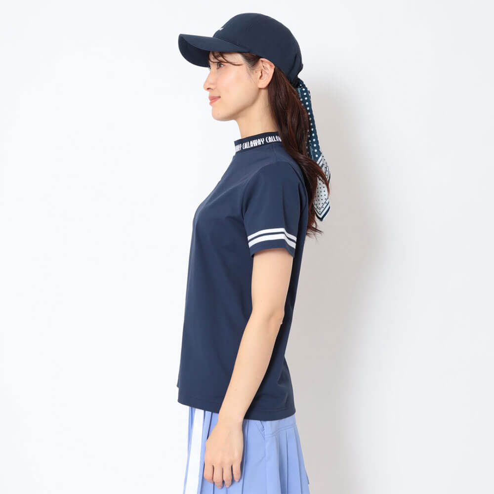 キャロウェイ Callaway レディース 裏クール 半袖 モックネック シャツ