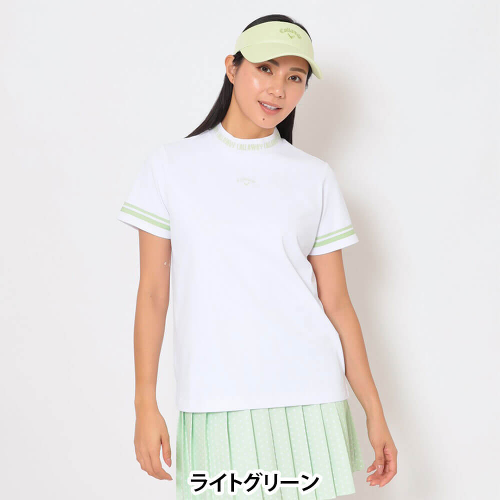 キャロウェイ Callaway　レディース 裏クール 半袖 モックネック シャツ C26134206　2026年モデル 画像17(ALT)