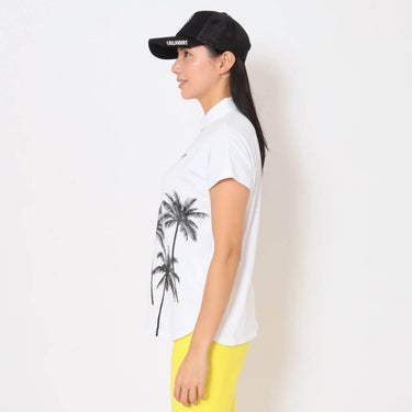 キャロウェイ Callaway　レディース ヤシの木プリント 半袖 リラックス ポロシャツ C26134212　2026年モデル 画像7(ALT)