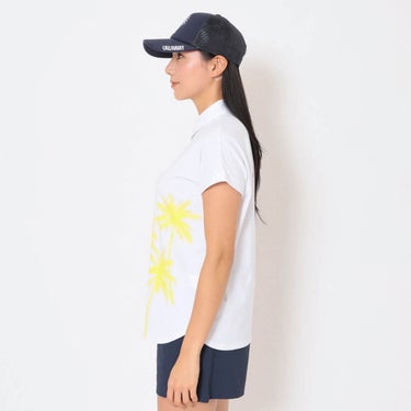 キャロウェイ Callaway　レディース ヤシの木プリント 半袖 リラックス ポロシャツ C26134212　2026年モデル 画像10(ALT)