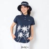 キャロウェイ Callaway　レディース ヤシの木プリント 半袖 リラックス ポロシャツ C26134212　2026年モデル 画像16(ALT)