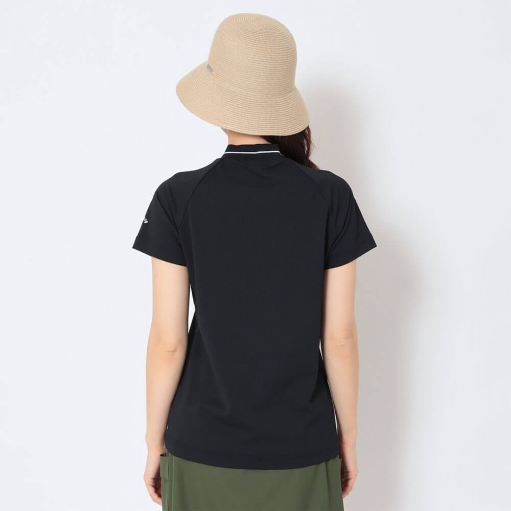 キャロウェイ Callaway　レディース ラインストーン付 半袖 モックネック シャツ C26134214　2026年モデル 画像3(ALT)