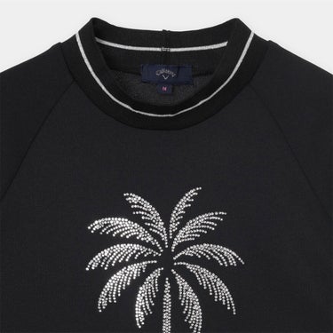 キャロウェイ Callaway　レディース ラインストーン付 半袖 モックネック シャツ C26134214　2026年モデル 画像5(ALT)