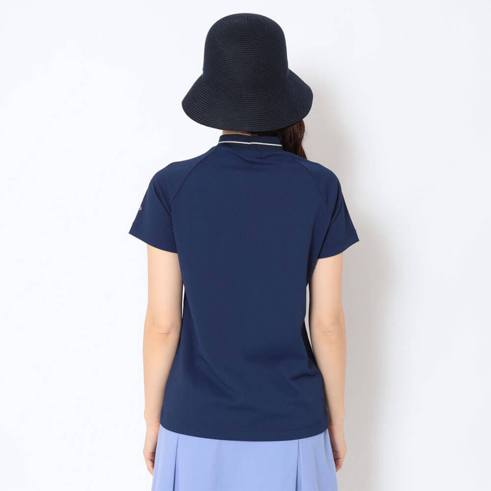 キャロウェイ Callaway　レディース ラインストーン付 半袖 モックネック シャツ C26134214　2026年モデル 画像12(ALT)