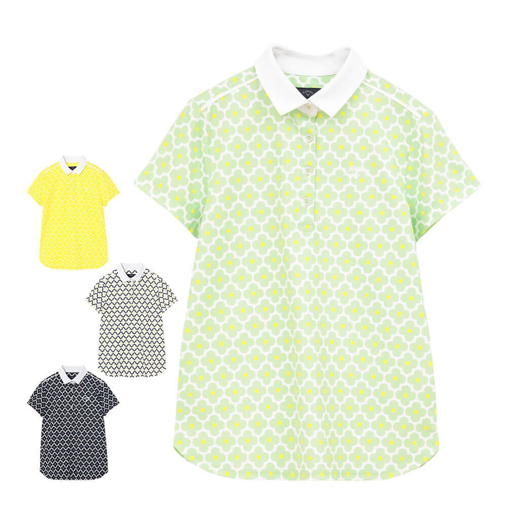 キャロウェイ Callaway　レディース レトロフラワープリント 半袖 ポロシャツ C26134215　2026年モデル