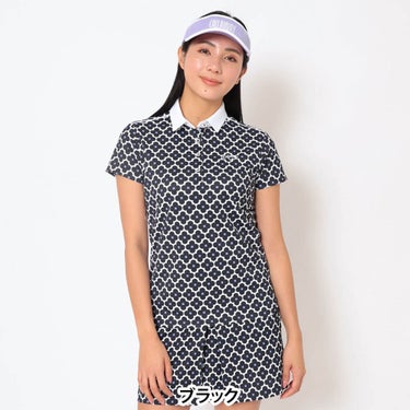 キャロウェイ Callaway　レディース レトロフラワープリント 半袖 ポロシャツ C26134215　2026年モデル 画像2(ALT)