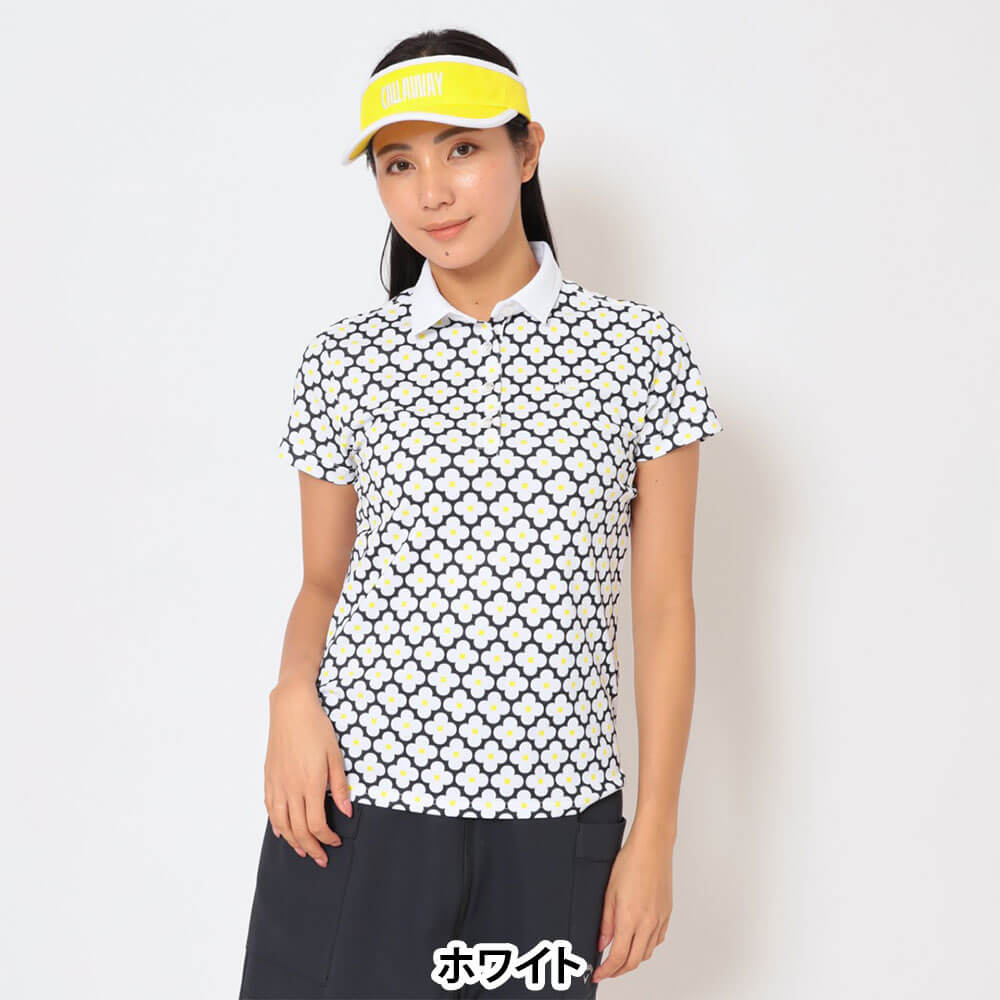 キャロウェイ Callaway　レディース レトロフラワープリント 半袖 ポロシャツ C26134215　2026年モデル 画像5(ALT)