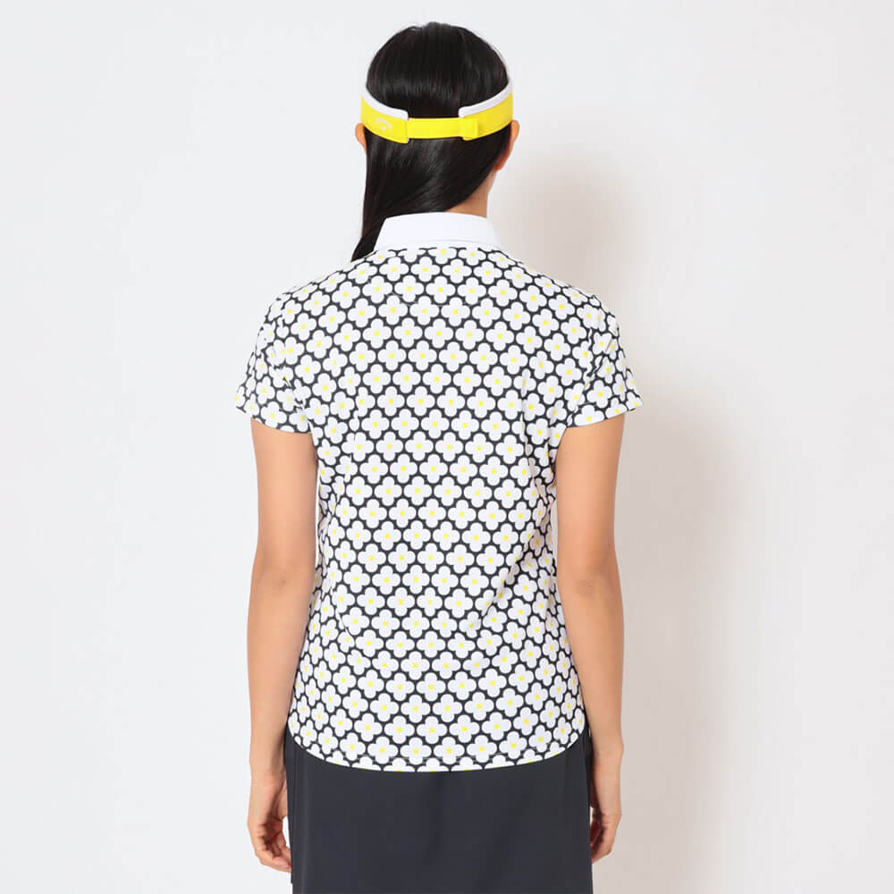 キャロウェイ Callaway　レディース レトロフラワープリント 半袖 ポロシャツ C26134215　2026年モデル 画像6(ALT)