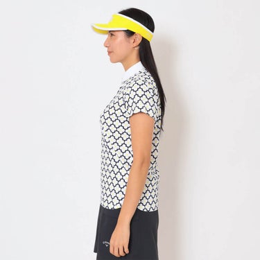 キャロウェイ Callaway　レディース レトロフラワープリント 半袖 ポロシャツ C26134215　2026年モデル 画像7(ALT)