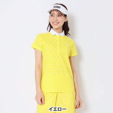キャロウェイ Callaway　レディース レトロフラワープリント 半袖 ポロシャツ C26134215　2026年モデル 画像10(ALT)