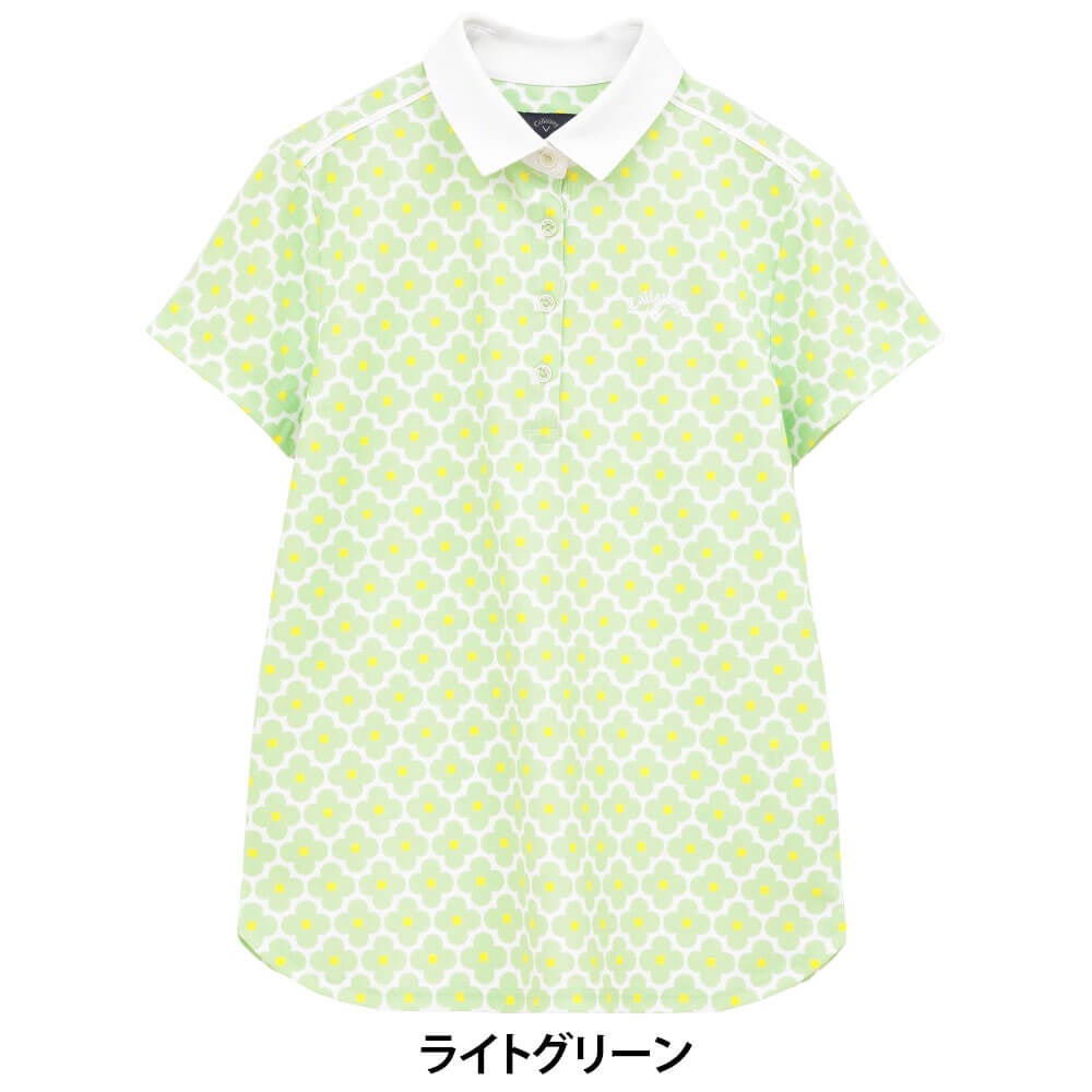 キャロウェイ Callaway　レディース レトロフラワープリント 半袖 ポロシャツ C26134215　2026年モデル 画像13(ALT)