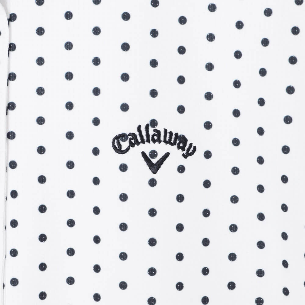 キャロウェイ Callaway　レディース かざあなメッシュ ドットプリント 半袖 ポロシャツ C26134216　2026年モデル 画像9(ALT)