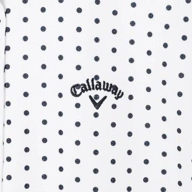 キャロウェイ Callaway　レディース かざあなメッシュ ドットプリント 半袖 ポロシャツ C26134216　2026年モデル 画像9(ALT)