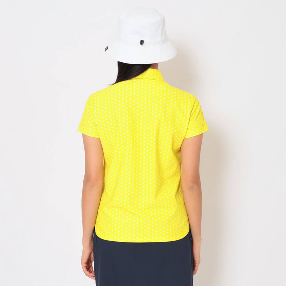 キャロウェイ Callaway　レディース かざあなメッシュ ドットプリント 半袖 ポロシャツ C26134216　2026年モデル 画像11(ALT)