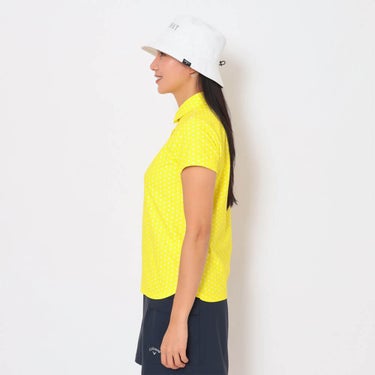 キャロウェイ Callaway　レディース かざあなメッシュ ドットプリント 半袖 ポロシャツ C26134216　2026年モデル 画像12(ALT)