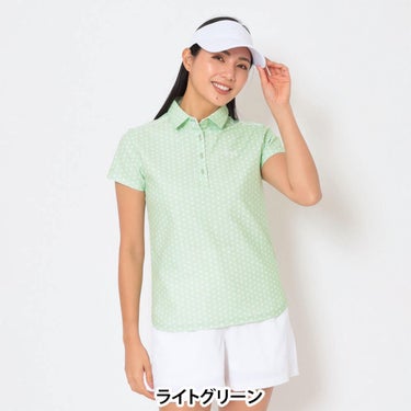 キャロウェイ Callaway　レディース かざあなメッシュ ドットプリント 半袖 ポロシャツ C26134216　2026年モデル 画像15(ALT)