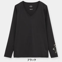 キャロウェイ Callaway　レディース クールコア 天竺 長袖 Uネック インナーシャツ C26932201　2026年モデル