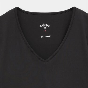 キャロウェイ Callaway　レディース クールコア 天竺 長袖 Uネック インナーシャツ C26932201　2026年モデル 画像4(ALT)