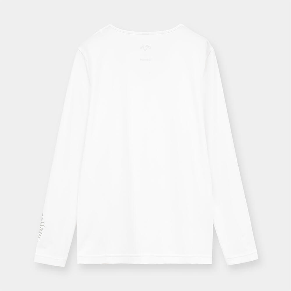 キャロウェイ Callaway　レディース クールコア 天竺 長袖 Uネック インナーシャツ C26932201　2026年モデル 画像7(ALT)