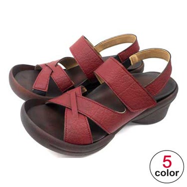 リゲッタ Re:getA　クロスベルト ウェッジ サンダル R2682