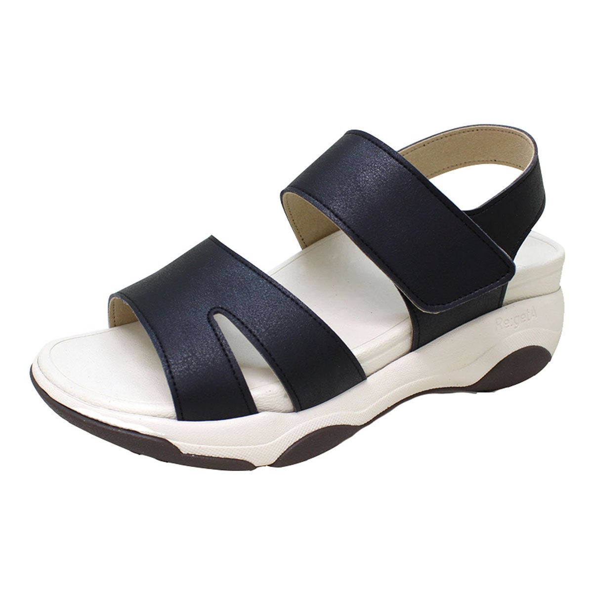 リゲッタ Re：getA バックベルト付き 厚底リカバリー ウォーク サンダル RE3001