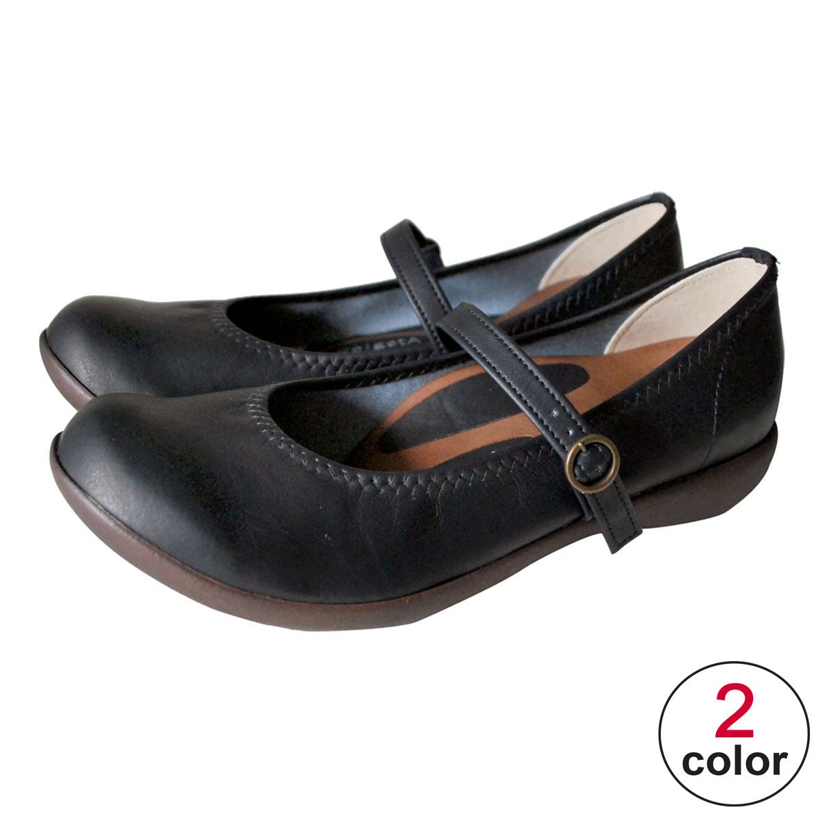 リゲッタ Re:getA　ワンストラップ ローヒール パンプス R-2361