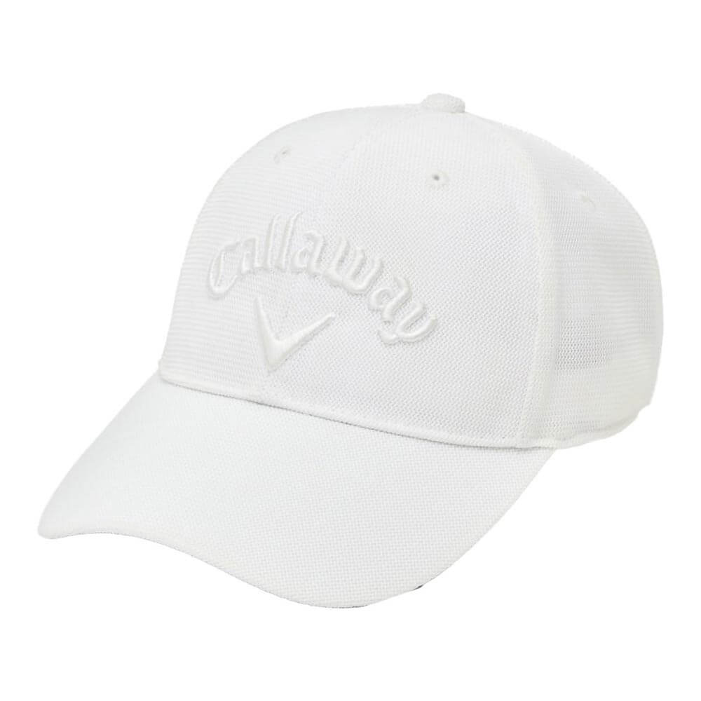 キャロウェイ Callaway　メンズ ツアーベイシック メッシュ キャップ C26990104 1030 ホワイト　2026年モデル ホワイト