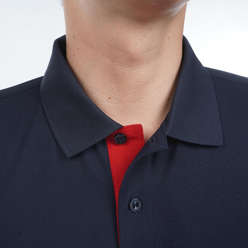 トミー ヒルフィガー ゴルフ　メンズ カラーブロック 半袖 ポロシャツ THMA602　2026年モデル 詳細8