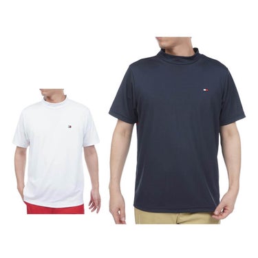 トミー ヒルフィガー ゴルフ　メンズ ハイブリッド 半袖 モックネック シャツ THMA605　2026年モデル