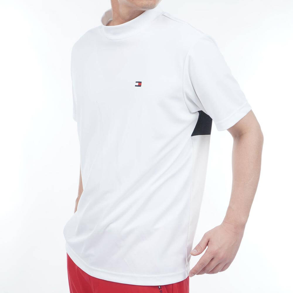 トミー ヒルフィガー ゴルフ　メンズ ハイブリッド 半袖 モックネック シャツ THMA605　2026年モデル 詳細4