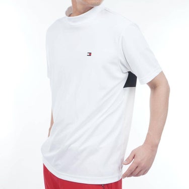 トミー ヒルフィガー ゴルフ　メンズ ハイブリッド 半袖 モックネック シャツ THMA605　2026年モデル 詳細4