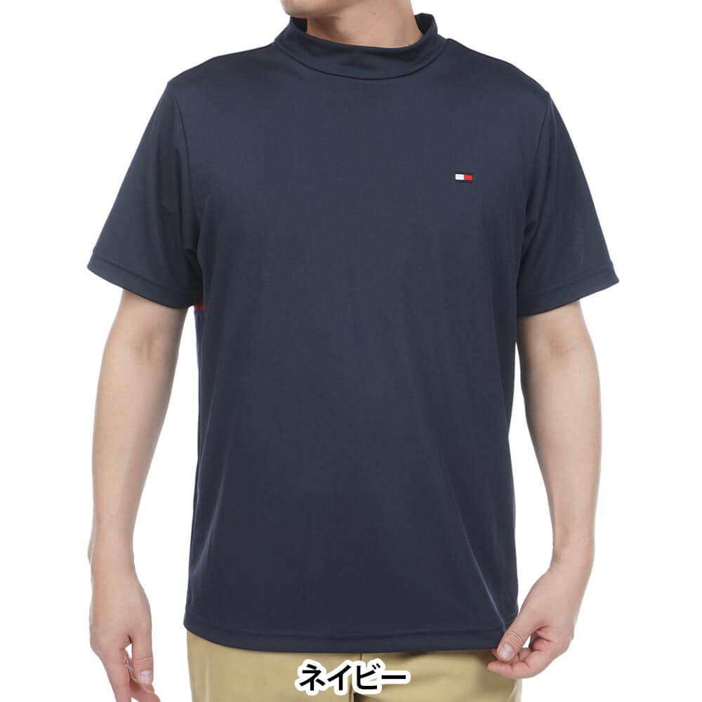 トミー ヒルフィガー ゴルフ　メンズ ハイブリッド 半袖 モックネック シャツ THMA605　2026年モデル 詳細8