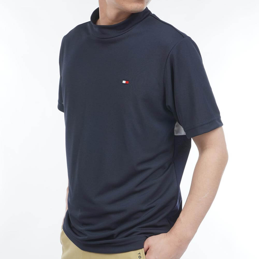 トミー ヒルフィガー ゴルフ　メンズ ハイブリッド 半袖 モックネック シャツ THMA605　2026年モデル 詳細10