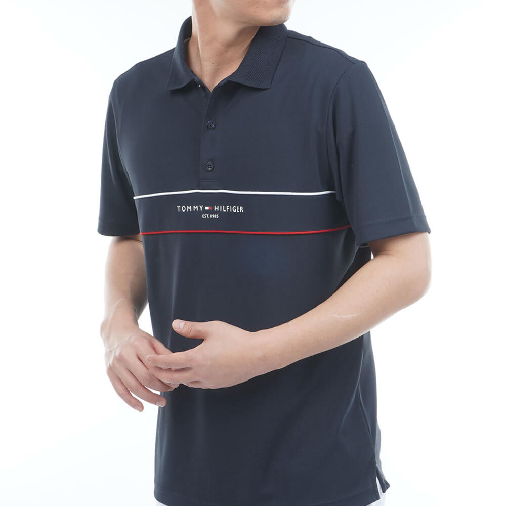 トミー ヒルフィガー ゴルフ　メンズ スタンダード ロゴ 半袖 ポロシャツ THMA613　2026年モデル 詳細7
